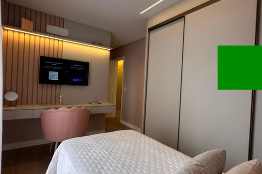 Quarto de apartamento à venda com 3 quartos, 153m² em Jardim, Santo André