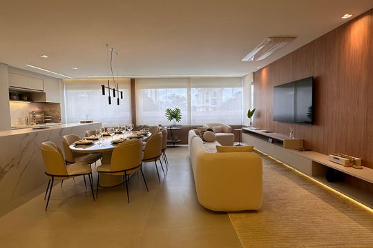 Sala de apartamento à venda com 3 quartos, 153m² em Jardim, Santo André
