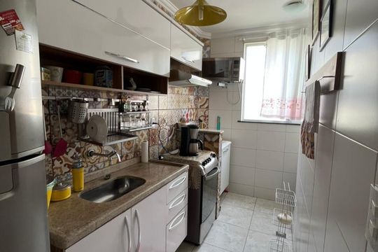 Cozinha de apartamento para alugar com 2 quartos, 49m² em Campo Grande, Rio de Janeiro