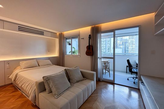 Apartamento para alugar com 1 quarto, 38m² em Jardim Paulistano, São Paulo