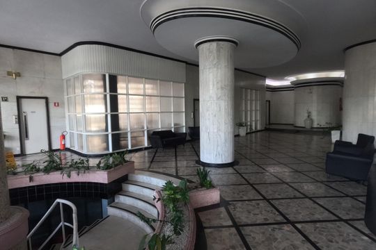 Área Comum - Hall de Entrada de apartamento para alugar com 1 quarto, 91m² em Boqueirão, Santos