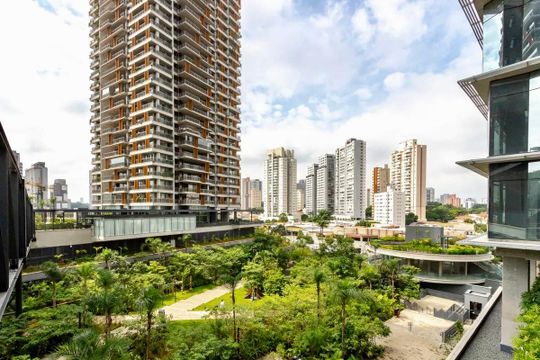 Área comum de apartamento para alugar com 2 quartos, 78m² em Jardim das Acacias, São Paulo