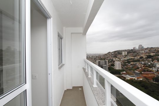 Varanda da Sala de apartamento à venda com 2 quartos, 54m² em Estoril, Belo Horizonte