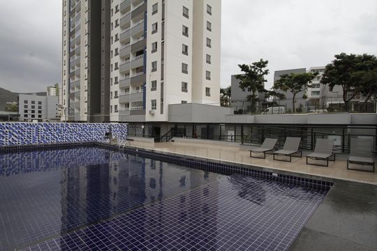 Área comum - Piscina de apartamento à venda com 2 quartos, 54m² em Estoril, Belo Horizonte