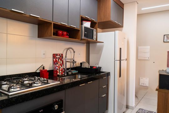 Cozinha de apartamento para alugar com 2 quartos, 62m² em Jardim Saira, Sorocaba