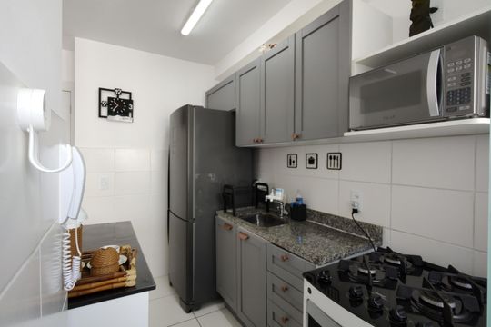 Cozinha - Armários de apartamento para alugar com 2 quartos, 48m² em Pechincha, Rio de Janeiro
