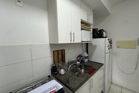 Cozinha de apartamento à venda com 2 quartos, 57m² em Del Castilho, Rio de Janeiro