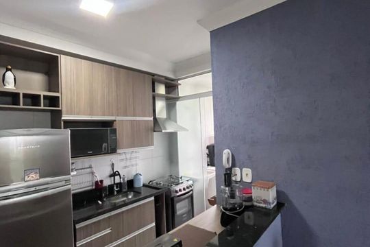 Cozinha de apartamento para alugar com 2 quartos, 69m² em Parque Senhor do Bonfim, Taubaté