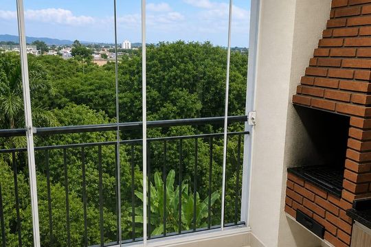 Varanda Gourmet de apartamento para alugar com 2 quartos, 69m² em Parque Senhor do Bonfim, Taubaté