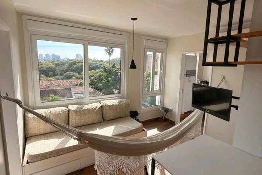 Sala de apartamento para alugar com 1 quarto, 40m² em Farroupilha, Porto Alegre