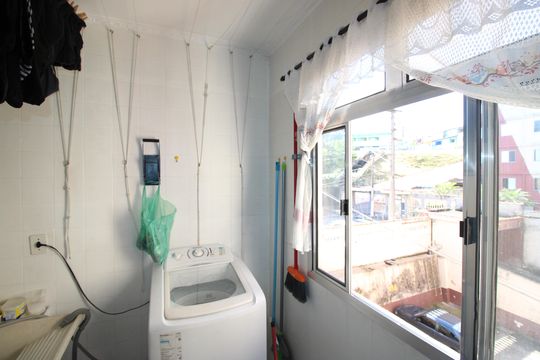 Área de Serviço de apartamento à venda com 2 quartos, 54m² em Conjunto Residencial José Bonifácio, São Paulo