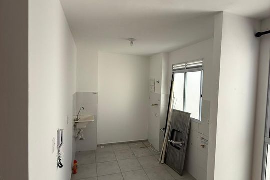 Cozinha de apartamento para alugar com 2 quartos, 46m² em Distrito Industrial João Narezzi, Indaiatuba
