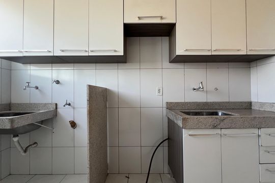 Cozinha - Armários de apartamento à venda com 2 quartos, 52m² em Castelo, Belo Horizonte