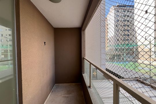 Varanda da Sala de apartamento à venda com 2 quartos, 52m² em Castelo, Belo Horizonte