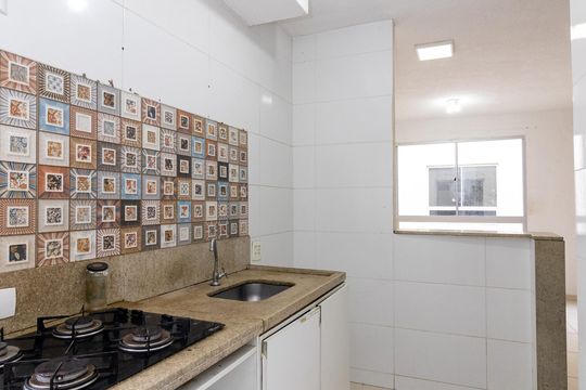 Cozinha de apartamento à venda com 2 quartos, 47m² em Realengo, Rio de Janeiro