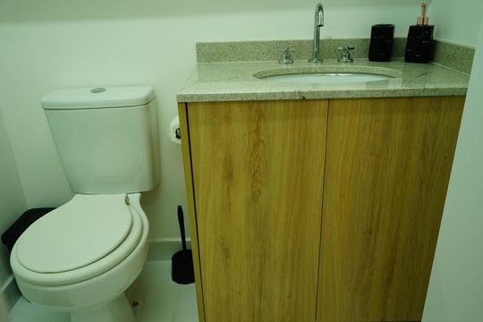 Banheiro de kitnet/studio à venda com 1 quarto, 26m² em Vila Matilde, São Paulo