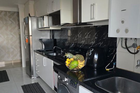 Cozinha de apartamento à venda com 3 quartos, 79m² em Chácara Agrindus, Taboão da Serra