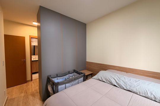 Suíte de apartamento à venda com 3 quartos, 105m² em Vila Progresso, Jundiaí