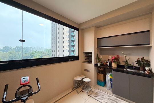 Sacada de apartamento à venda com 3 quartos, 105m² em Vila Progresso, Jundiaí