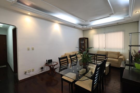 Sala de apartamento à venda com 3 quartos, 107m² em Vila Bastos, Santo André