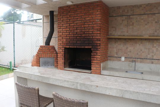 Área comum - Churrasqueira de apartamento à venda com 3 quartos, 74m² em Osvaldo Cruz, São Caetano do Sul