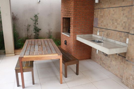 Área comum - Churrasqueira de apartamento à venda com 3 quartos, 74m² em Osvaldo Cruz, São Caetano do Sul