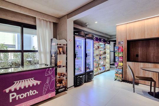 Área comum de kitnet/studio para alugar com 1 quarto, 25m² em Perdizes, São Paulo