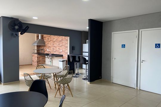 Área comum - Salão de festas de apartamento para alugar com 2 quartos, 42m² em I.a.p.i., Osasco