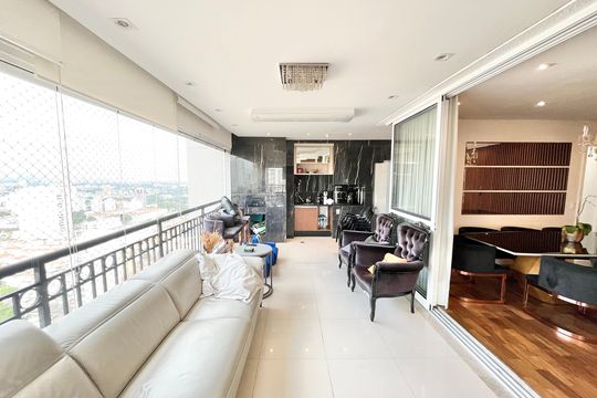 Varanda da Sala de apartamento para alugar com 3 quartos, 189m² em Santana, São Paulo