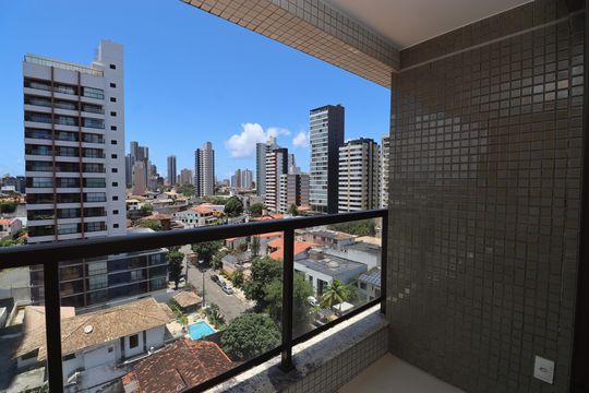 Varanda de kitnet/studio para alugar com 1 quarto, 26m² em Caminho das Árvores, Salvador