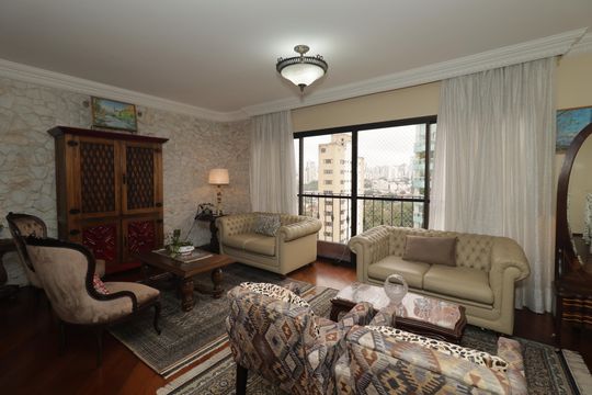 Sala de apartamento à venda com 4 quartos, 156m² em Aclimação, São Paulo
