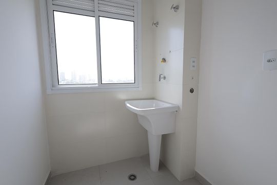 Área de Serviço de apartamento à venda com 2 quartos, 54m² em Vila Pires, Santo André
