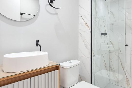 Banheiro Social de apartamento para alugar com 2 quartos, 43m² em Vila Santa Luzia, São Bernardo do Campo
