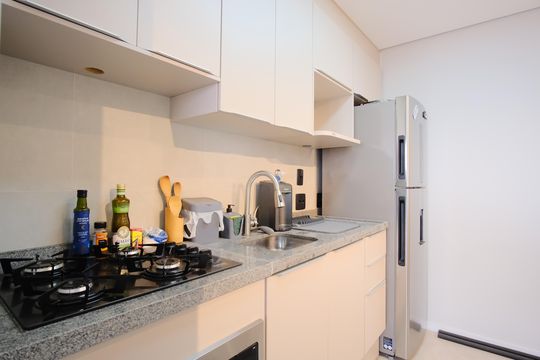 Cozinha de apartamento à venda com 2 quartos, 59m² em Penha de França, São Paulo