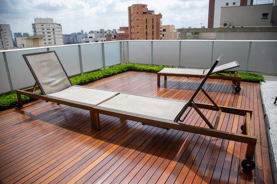 Área comum de kitnet/studio para alugar com 1 quarto, 38m² em Brooklin, São Paulo