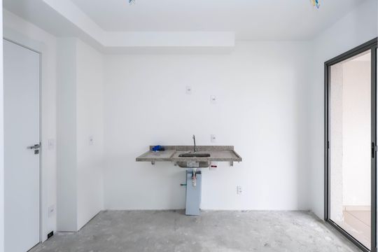Cozinha de kitnet/studio para alugar com 1 quarto, 30m² em Vila Mariana, São Paulo