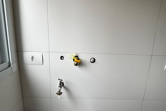 Área de Serviço de apartamento para alugar com 2 quartos, 60m² em Campestre, Santo André