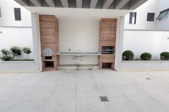Área comum - Churrasqueira de apartamento à venda com 2 quartos, 54m² em Vila Pires, Santo André