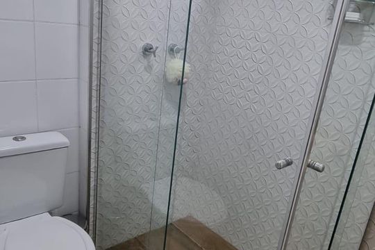 Banheiro de apartamento à venda com 3 quartos, 81m² em Centro, Diadema