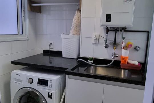 Área de serviço de apartamento à venda com 3 quartos, 81m² em Centro, Diadema