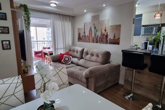 Sala de apartamento à venda com 3 quartos, 81m² em Centro, Diadema