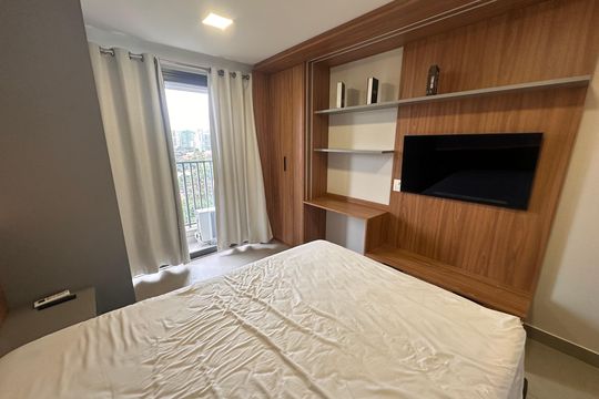 Studio de kitnet/studio para alugar com 1 quarto, 24m² em Brooklin, São Paulo