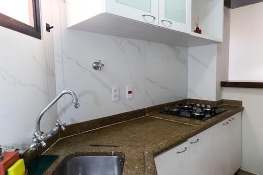 cozinha de apartamento para alugar com 2 quartos, 72m² em Jardim Ampliacao, São Paulo