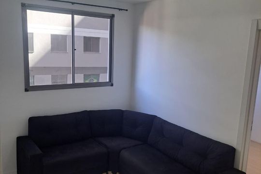 Amplitude da sala de apartamento à venda com 2 quartos, 34m² em Vila Andrade, São Paulo