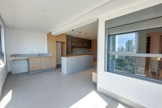 Sala de apartamento para alugar com 3 quartos, 81m² em Brooklin, São Paulo