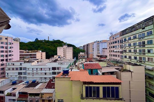 Vista da Sala de apartamento à venda com 1 quarto, 40m² em Botafogo, Rio de Janeiro