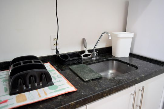 Cozinha de apartamento à venda com 1 quarto, 30m² em Sumaré, São Paulo