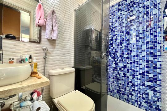 Banheiro da Suíte 3 de apartamento à venda com 4 quartos, 130m² em Vila da Saúde, São Paulo
