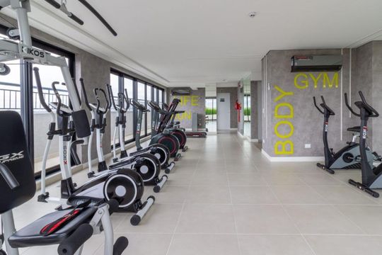 Área comum - Academia de apartamento à venda com 1 quarto, 43m² em Água Verde, Curitiba