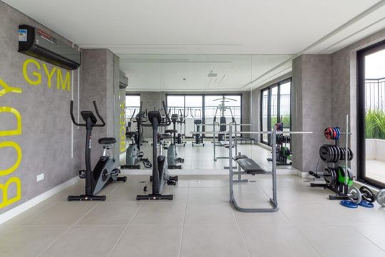 Área comum - Academia de apartamento à venda com 1 quarto, 43m² em Água Verde, Curitiba